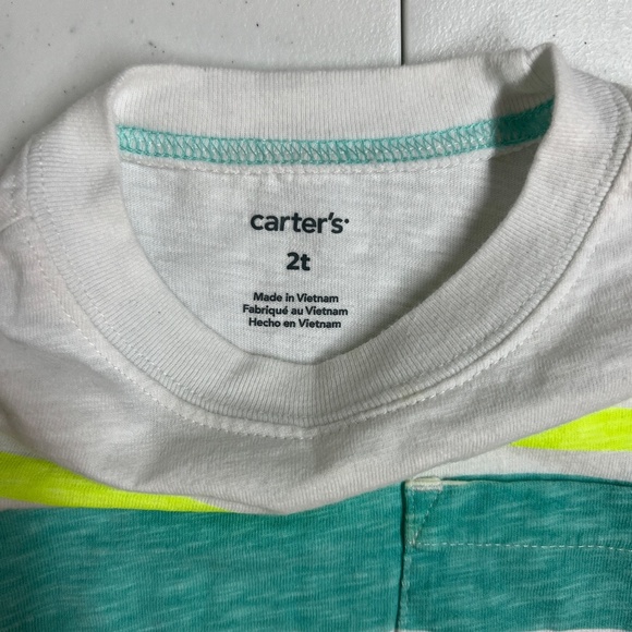 Carter's Toddle Boy Pocket Jersey Tee 2T - Picture 2 of 2